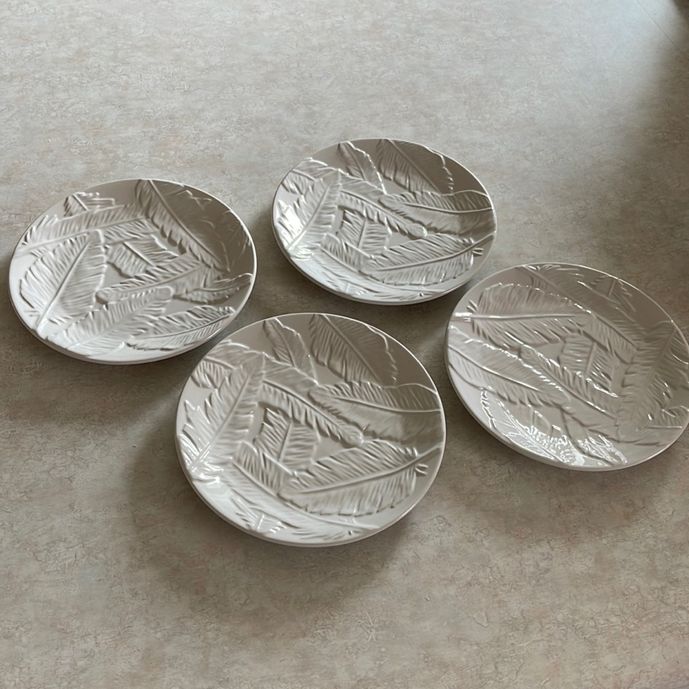 Set of 4 Patch NYC at Target Feathered Accent Plates, 8" D